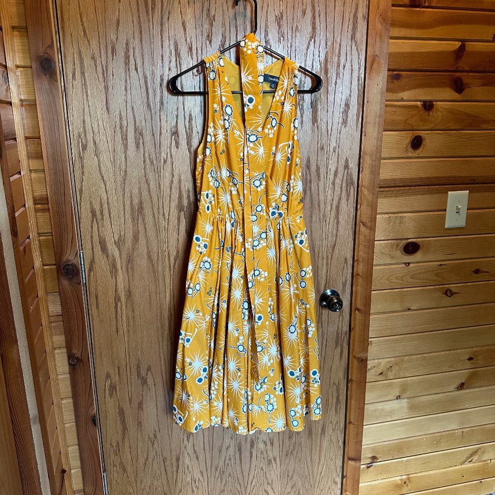 Modcloth Yellow Sleeveless Summer Dress Size 2